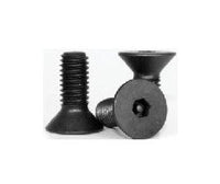 Black Alloy Flat Socket Cap Screw, 5/16"-18x1 1/4"