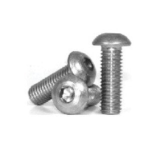 Stainless Steel Button Socket Cap Screw - 1 Inch, #2-56 - Image 1