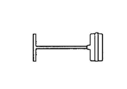 D06215 Paddle Fastener, 3 in | 75 mm, Natural Polypropylene, Box of 5,000 - Image 1