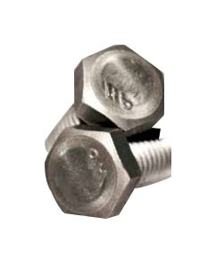Grade 2 Hex Cap Screw, Zinc Plated, 2 Inch (Inch) - Image 1