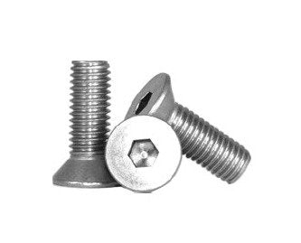 Stainless Steel Flat Socket Cap Screw 18-8 (Inch) #1-72x5/16" - Image 1