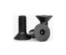 Monroe Tamper Resistant Flat Socket Cap Screw, Black Alloy, 3/8"-16 x 3/4" - Image 1