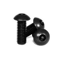 Tamper Resistant Black Alloy Button Socket Cap Screw #8-32x1/2 Inch