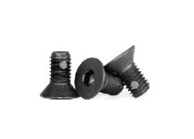 Nylon Pellet Black Alloy Flat Socket Cap Screw (0.75 Inch, #10-24) - Image 1