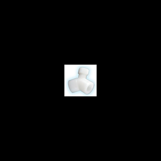 Polypropylene 45-Degree Threaded Adjustable Flow Restrictor 1/2 - Image 1