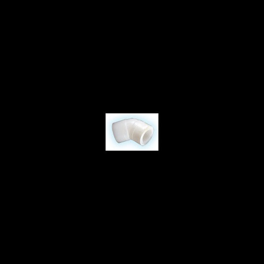 Polypropylene 1/2 Inch 45-Degree Elbow Threaded Connector - Image 1
