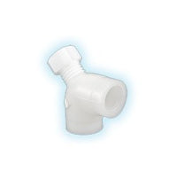 Adjustable Flow Restrictor 90-Degree, 1/2" Polypropylene