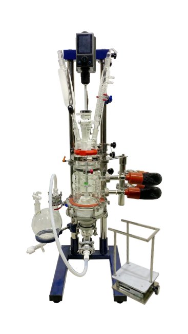 2 Liter (L) Capacity Double Jacketed Benchtop Filter Reactor - Image 1