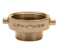 Brass Female x Male Reducer Adapter Fitting, 2.5" FNST x 0.75" MNPT