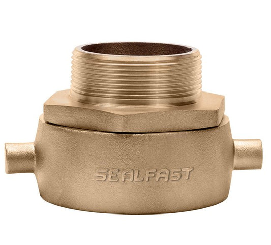 Brass Pin Lug Swivel Adapter Fitting, 1 1/2" FNST x 1 1/2" MNPT - Image 1