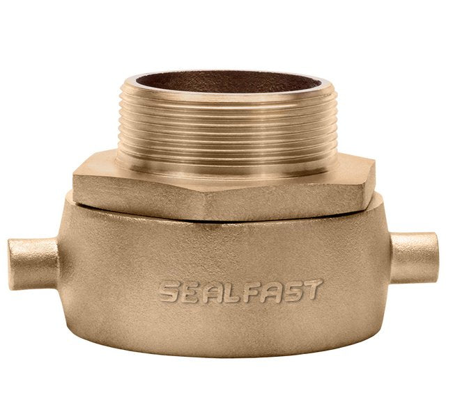 Brass Pin Lug Swivel Adapters, 1 1/2in FNPSH x 2 1/2in MNPT - Image 1