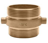 1 1/2" Brass Double Male Pin Lug Adapter Fitting