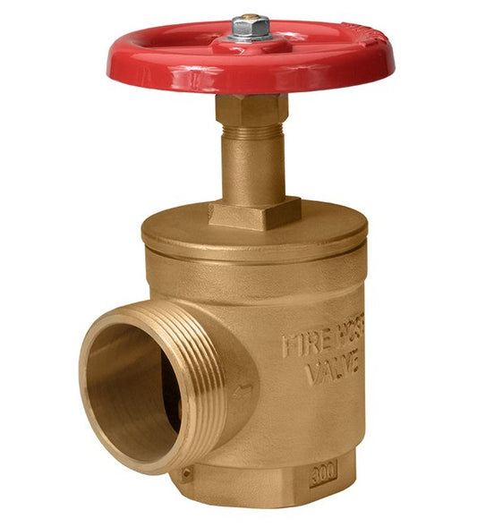 Brass Angle Hose Valve 1-1/2 in. FNPT x 1-1/2 in. MNPSH - Image 1