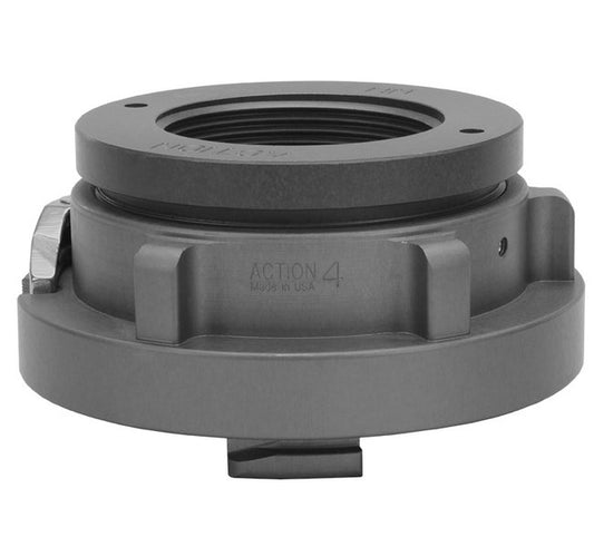 4 x 2 1/2 Inch Hardcoat Aluminum Storz X Female Coupling - Image 1