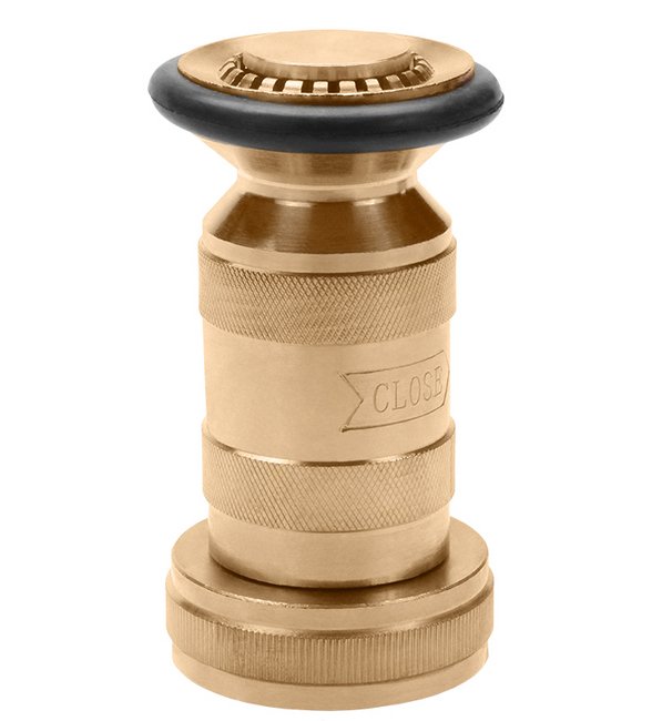 Seal Fast 1 Inch NST Satin Brass Industrial Fog Nozzle - Image 1