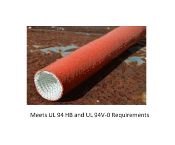 2 1/4 Inch Red Pyrotex Knit Firesleeve - Image 2