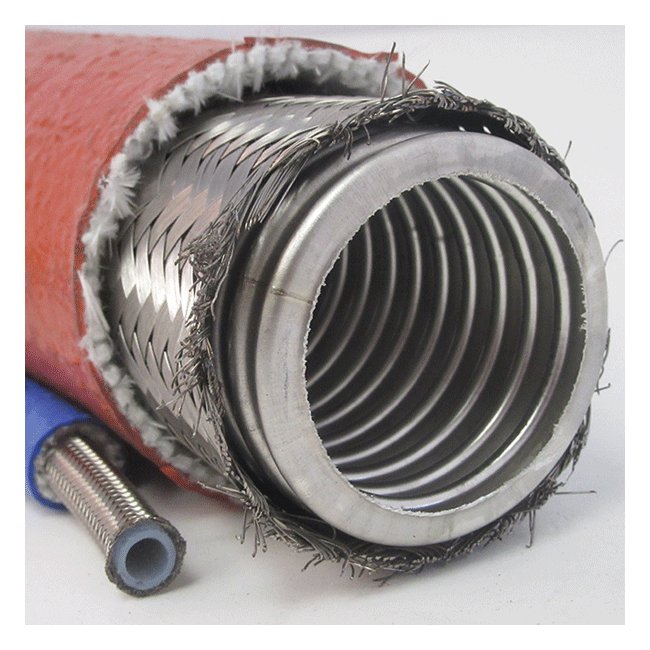 2 1/4 Inch Red Pyrotex Knit Firesleeve - Image 1