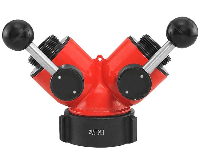 Seal Fast 2.5" FNST x 1.5" MNST x 1.5" MNST Aluminum Leader Line Wye - Image 1
