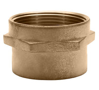 2 1/2" Brass Female x Female Hex Adapter Fitting