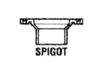 LASCO PVC Closet Flange Spigot, 4 x 4 inches