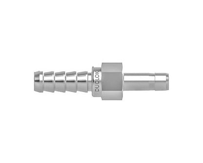 Duolok 3/8 Tube Stub x 3/8 Hose Barb Adapter, 316 SS - Image 1