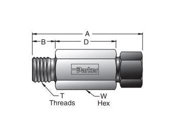 Parker MPI™ High Pressure Hose Connector M40HBMP7 - Image 2