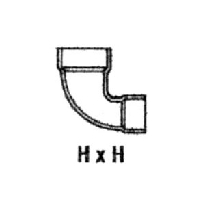 PVC Closed Bend Fitting 4 x 3 inches - Image 1