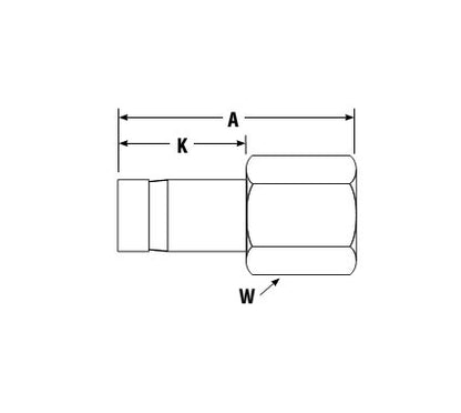 Parker BSPP Female Gauge Adapter - ISO Conversion Fitting - Image 2