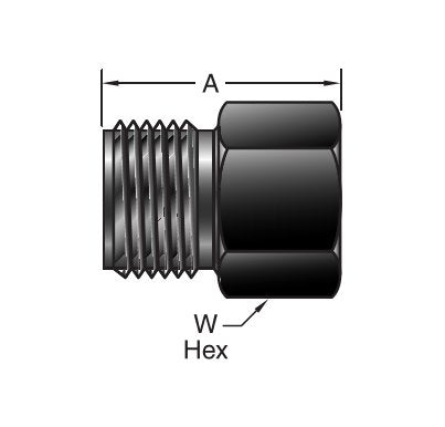 Parker Hannifin MPI™ 3/4" Nut - 316 SS - Image 2