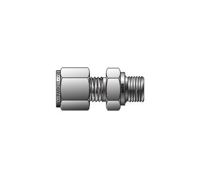 Parker CPI™/A-LOK® BSPP Male Connector, 1/2" Thread, Instrumentation Tube Fitting - Image 1