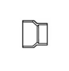 PVC Schedule 80 Reducing Coupling - Slip, 10 x 8 inches - Image 1