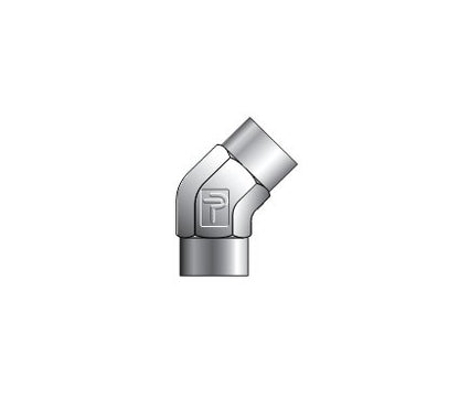 45 Degree Elbow Tube Socket Fitting for 5/8" Tube, Socket x Socket Connection - Image 1