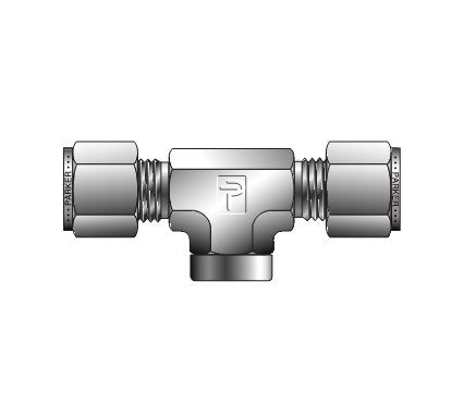 Parker CPI™/A-LOK® NPT Female Branch Tee for Fractional Tube - Image 1