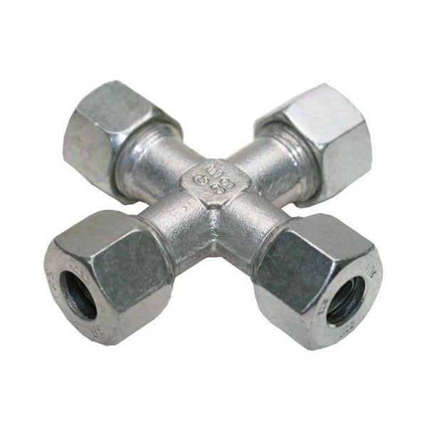 Stainless Steel Equal Cross B3 Ring - DIN 2353 Compression Fitting - Image 1