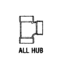 PVC Schedule 80 Sanitary Tee Reducing Hub Fitting