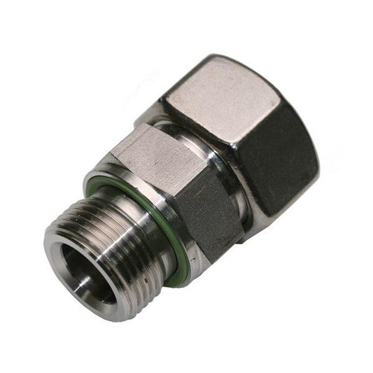 Stainless Steel Male Stud Coupling with Elastomer Seal - DIN 2353 Compliant - Image 1