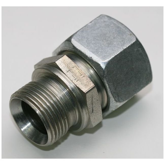 Carbon Steel Male Stud Coupling Thread BSP Parallel with Elastometric Viton Seal - Image 1