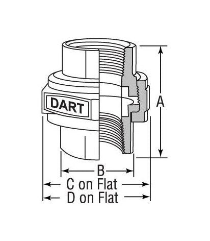 Dart Union Malleable Iron Union Class 300 - Image 1