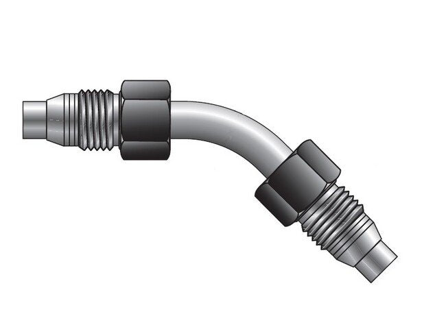 Parker Hannifin T7NBT7 45° MPI™ Tube Stub Elbow 1/4" - Image 1