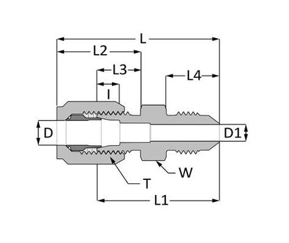 Parker CPI™/A-LOK® Drop Size Tees for Fractional Tube - Image 2