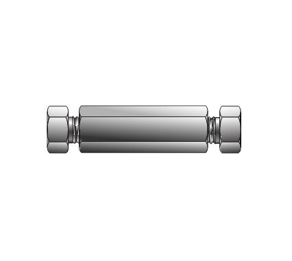 Parker CPI™/A-LOK® Union Connector - Low Dead Volume - 1/8" to 1/16" - Image 1