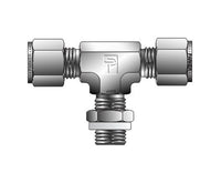 Parker CPI™/A-LOK® BSPP Male Branch Tee (Positionable) for Fractional Tube