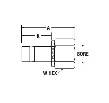 Parker CPI™/A-LOK® Tube End NPT Female Adapter 1 1/2" for Fractional Tube - Image 2