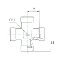DIN 2353 Equal Cross - Carbon Steel Body