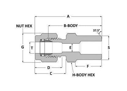Duolok Male Pipe Weld Connector - 316 SS, 10mm x 1/2in - Image 2