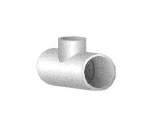 Schedule 80 PVC Reducing Tee 2.5 x 2.5 x 2 inches - Image 1