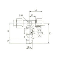 Parker BSPP Male Connector for Metric Tube
