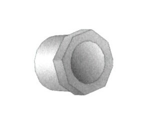 Schedule 80 PVC Reducer Bushing 2x1/2 inches - Image 1