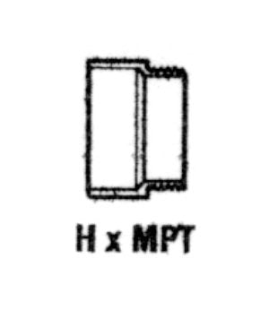 Schedule 80 PVC Male Adapter, 1-1/2 - Image 1