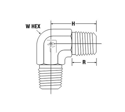 Parker Male Elbow ME - Instrument Pipe Fitting - Image 2